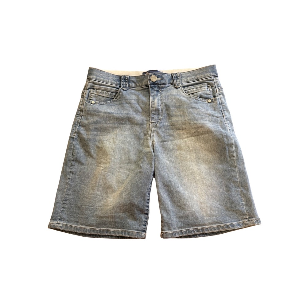 Democracy Ab solution Blue Denim Bermuda Shorts Womens 6 Light Wash